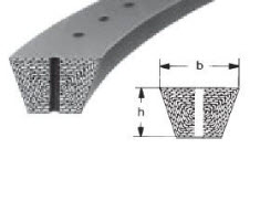 Produktbild von Strongbelt Keilriemen Klassisch A13 (13 X 8 Mm) – Länge 925 Mm, Kurzbezeichnung A37, DIN 2215, Mit Seilcord-Zugstrang